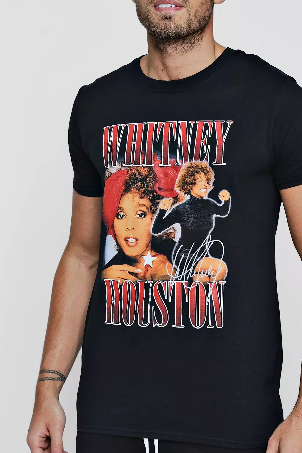 Black Whitney Houston License Print T-Shirt alternative image