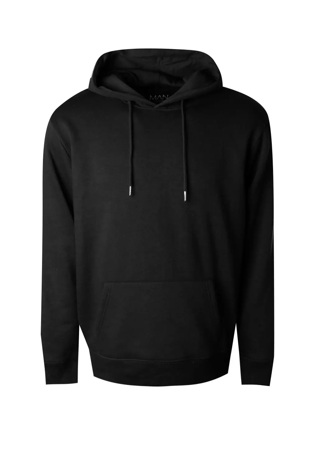 Black Basic Over the Head Fleece Hoodie alternative image