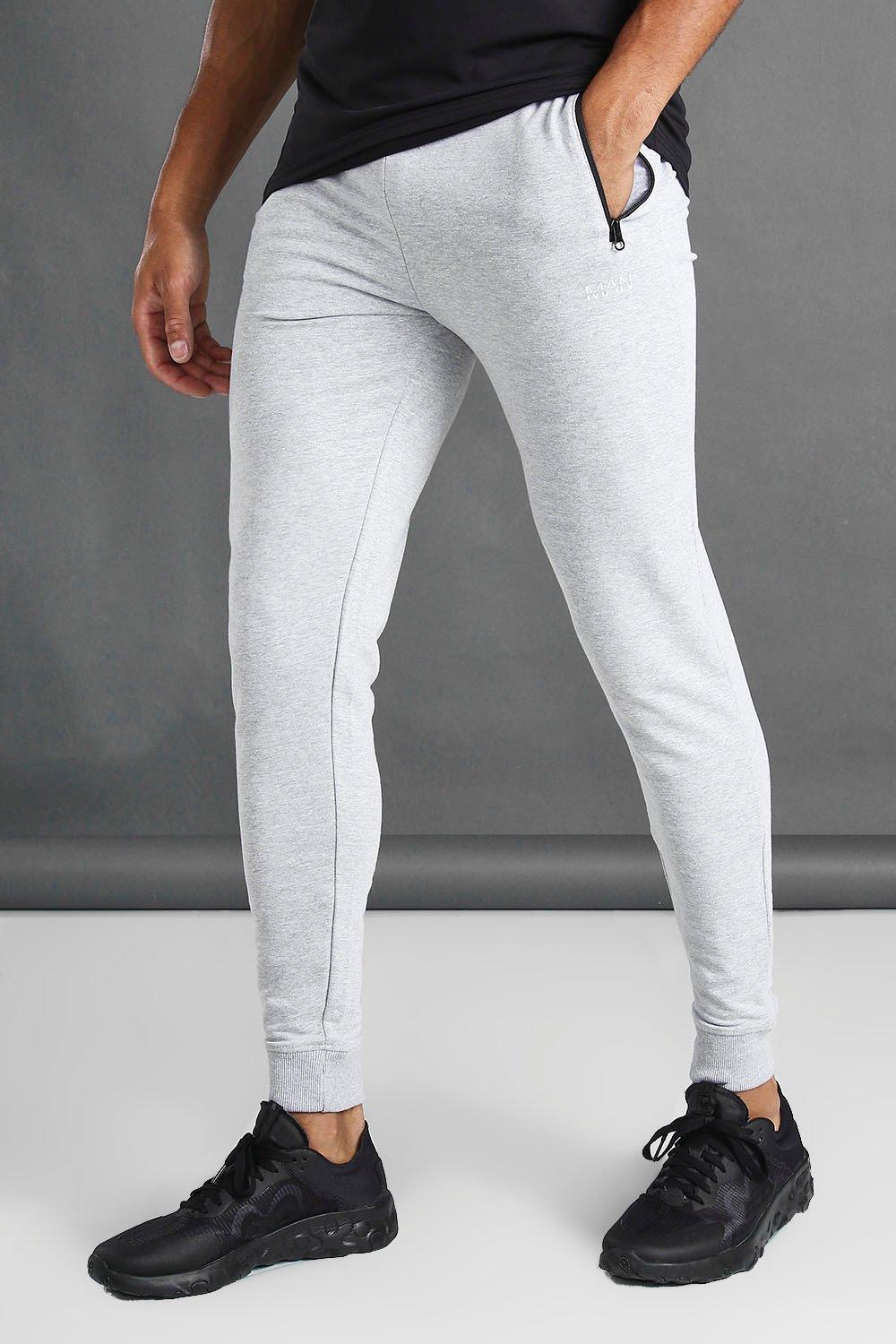 Boohooman grey joggers new arrivals