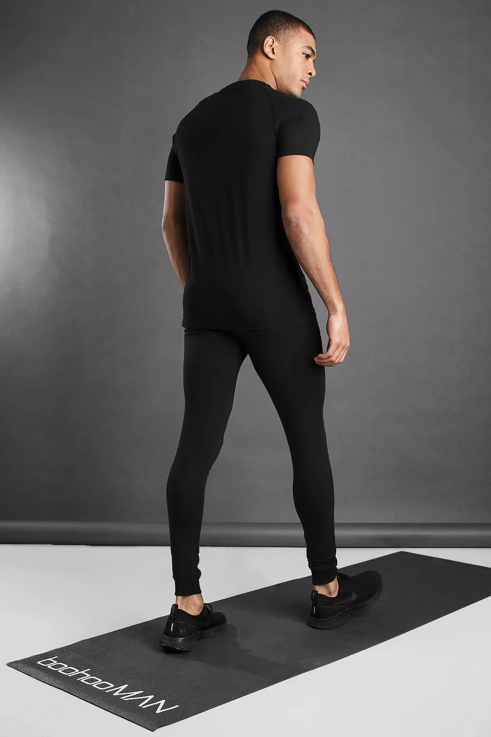 Skinny fit active gym joggers with zip pockets sale