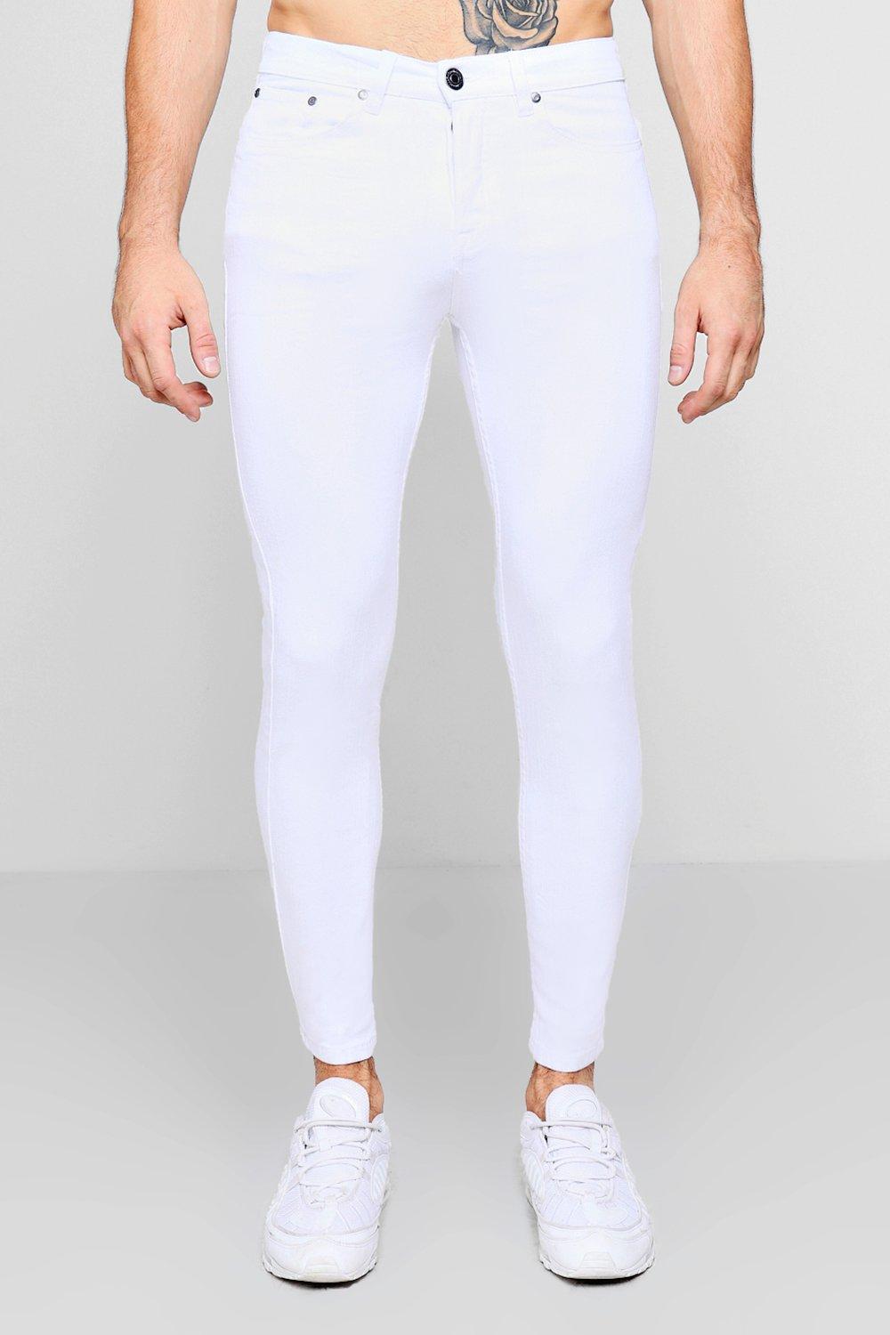 White Skinny Fit Jeans | boohooMAN