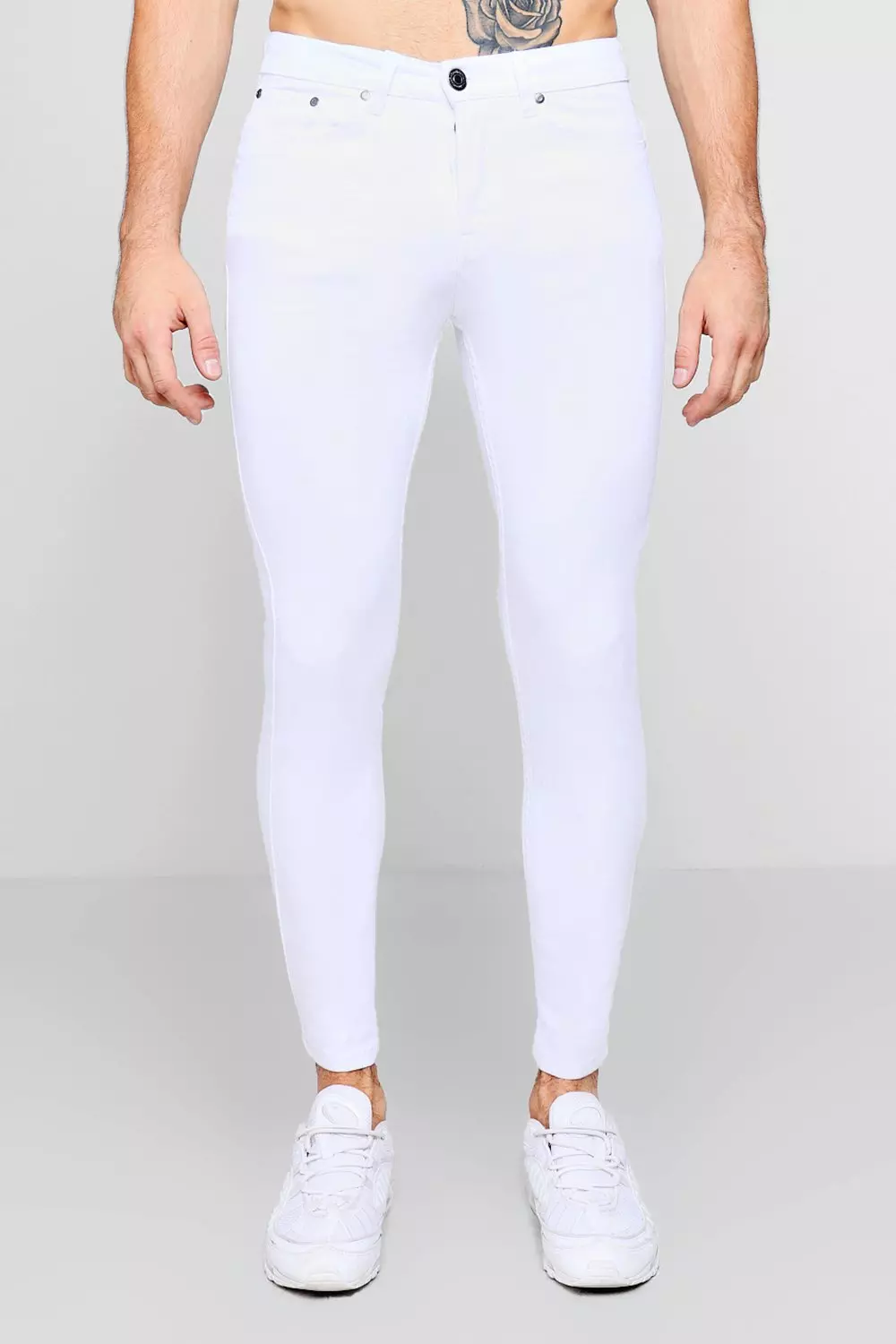 Jeans fit skinny blanc