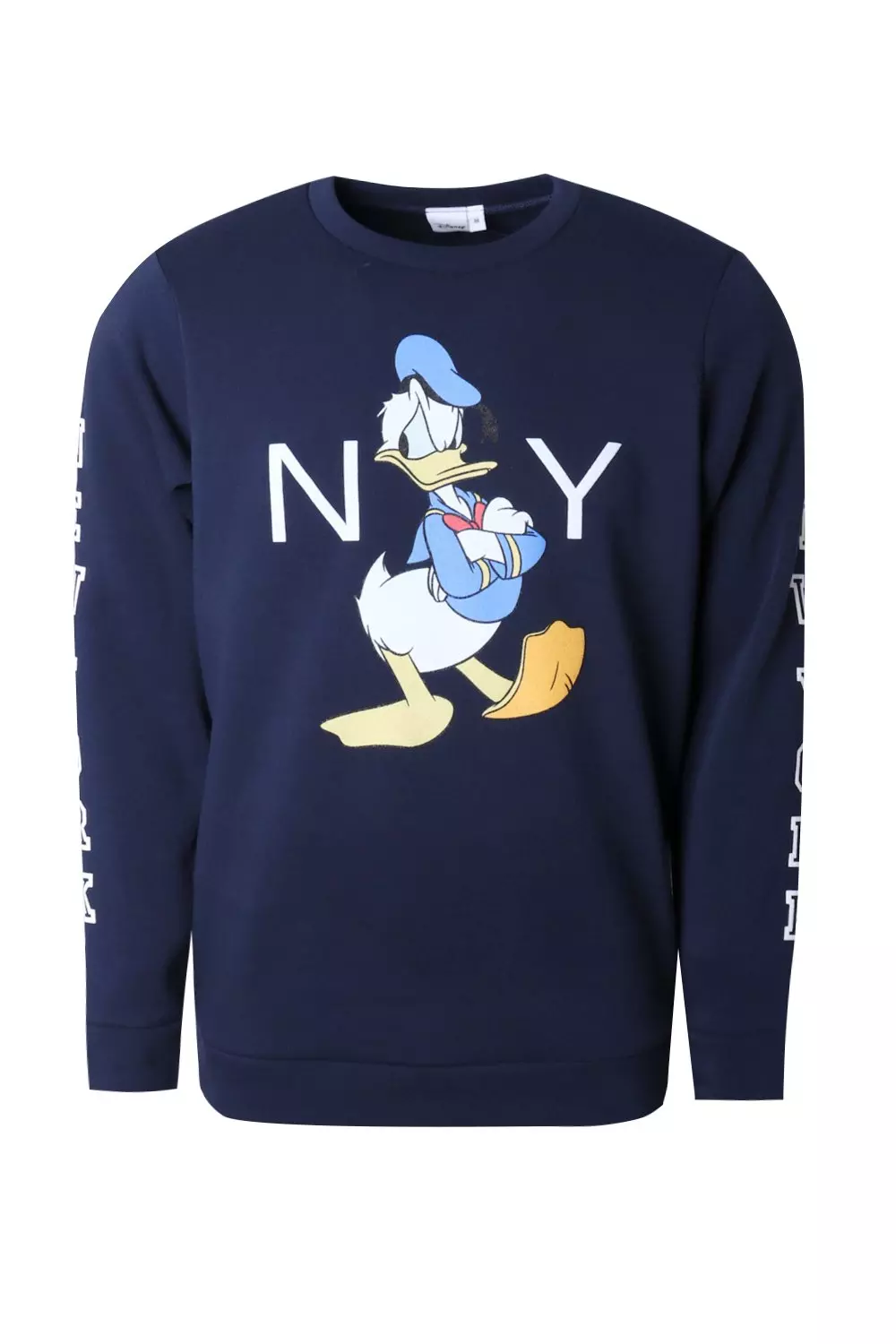 Disney Donald Duck NYC Sweater boohooMAN UK