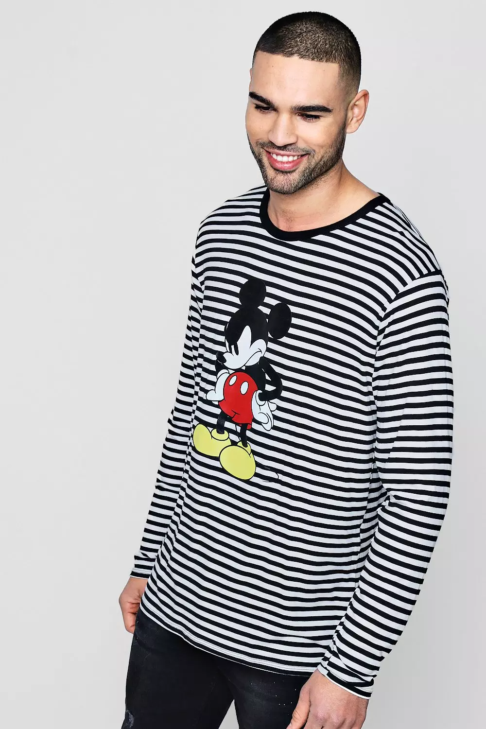 t-shirt manches longues à rayures disney mickey autre image