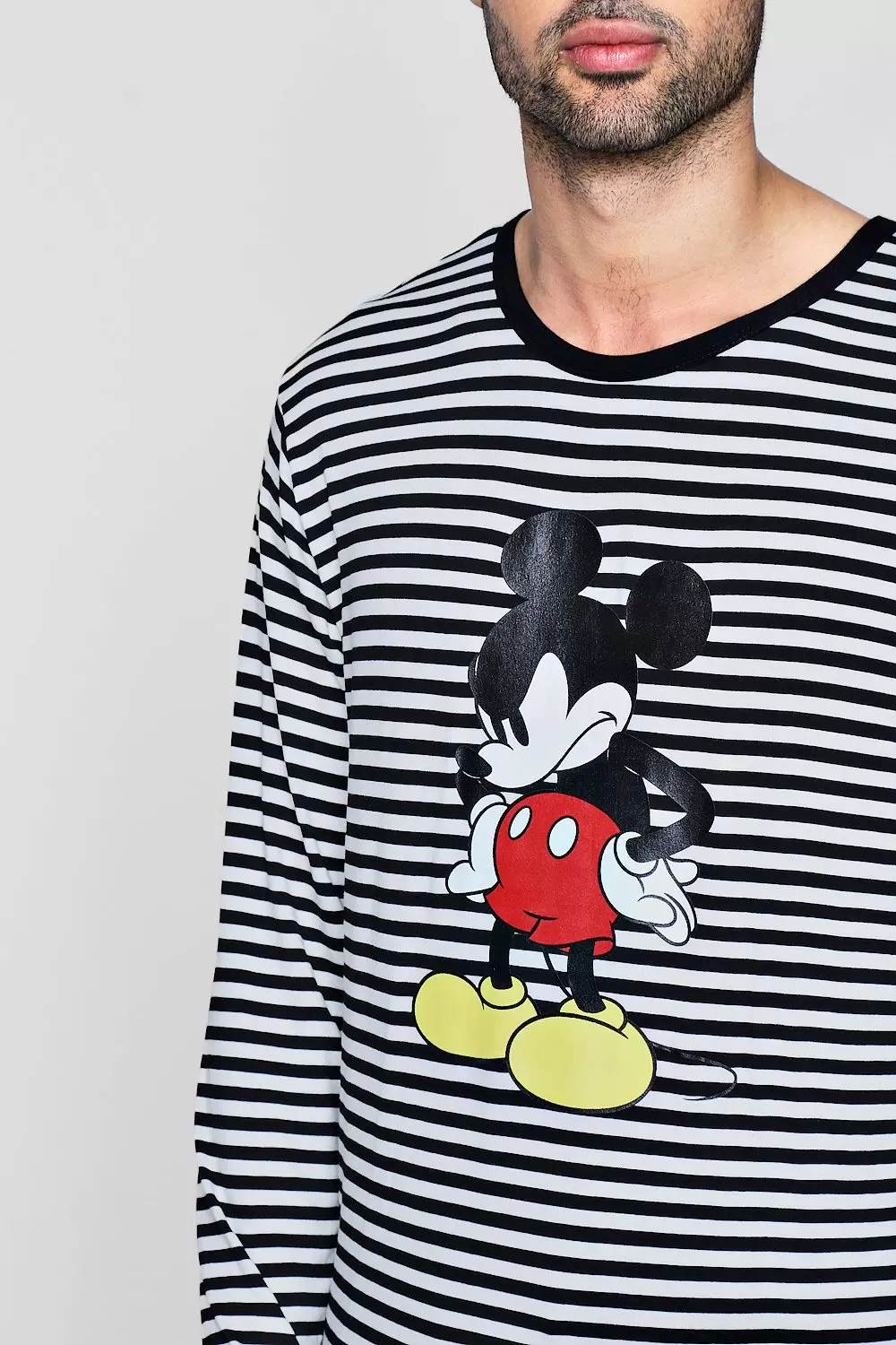 t-shirt manches longues à rayures disney mickey autre image