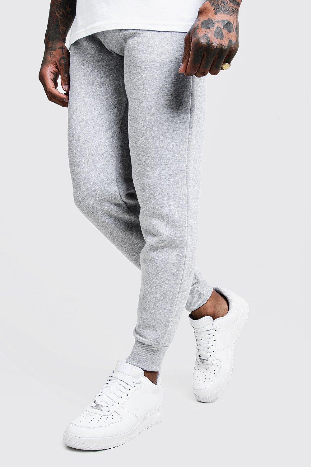 boohooman grey skinny joggers