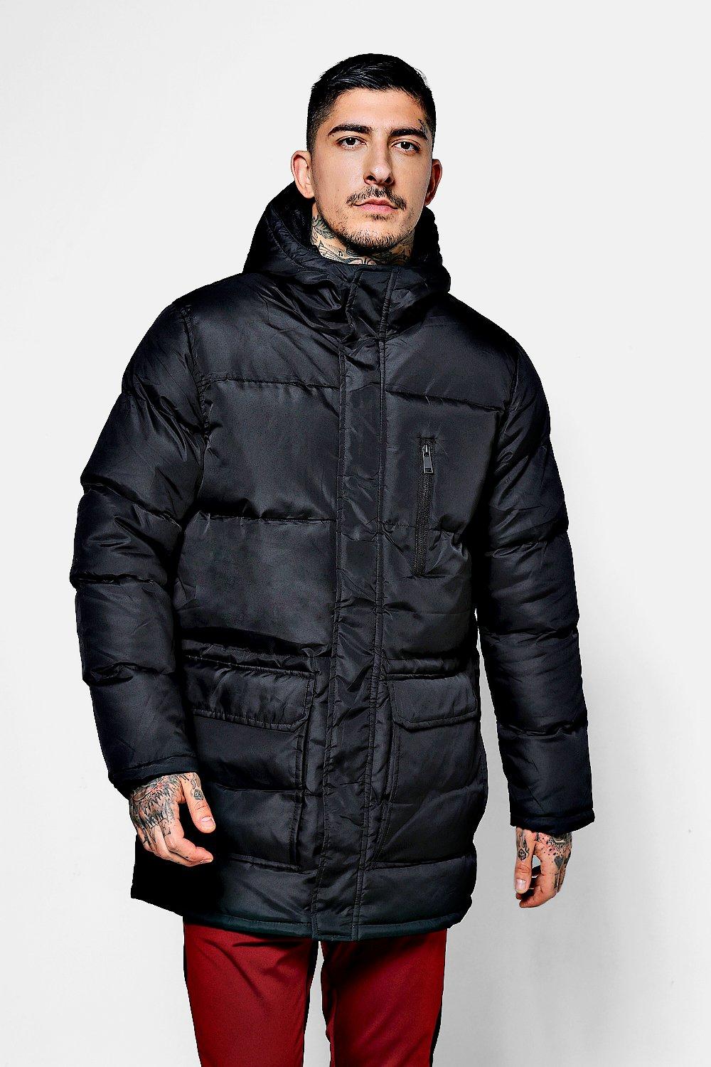 Long Line Puffer Jacket boohooMAN