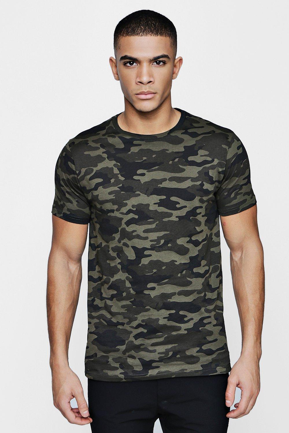 Camo T-Shirt  boohooMAN USA