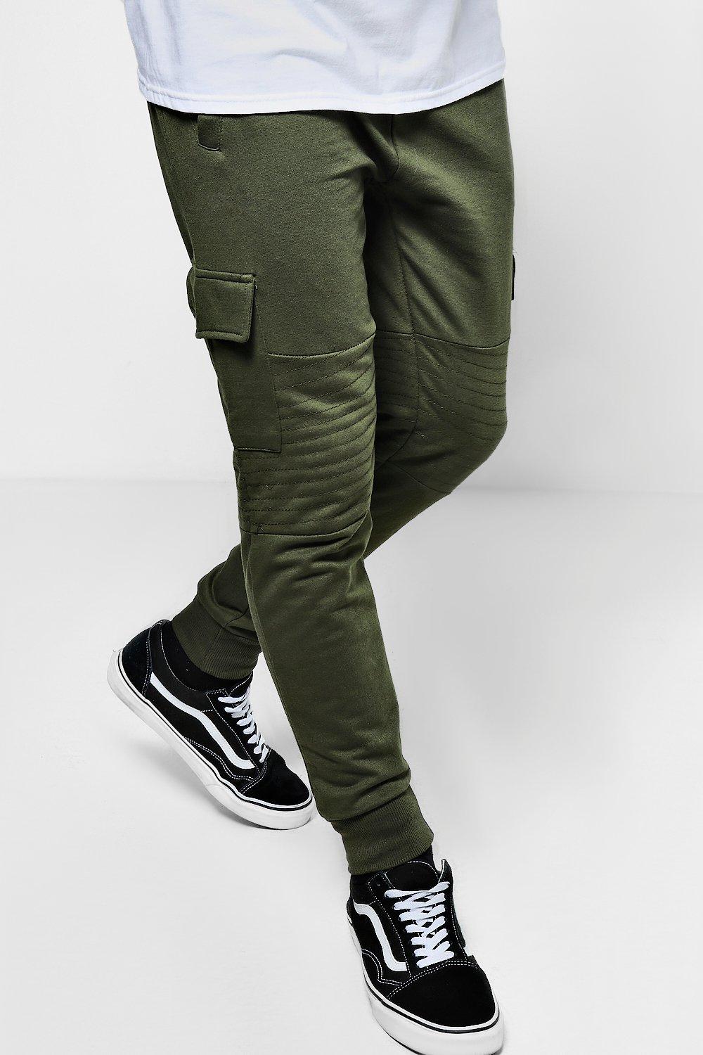 mens slim fit cargo joggers