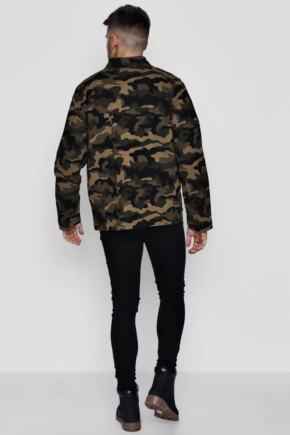 Camo Field Jacket boohooMAN