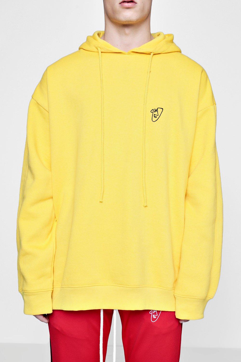 oversized yellow hoodie