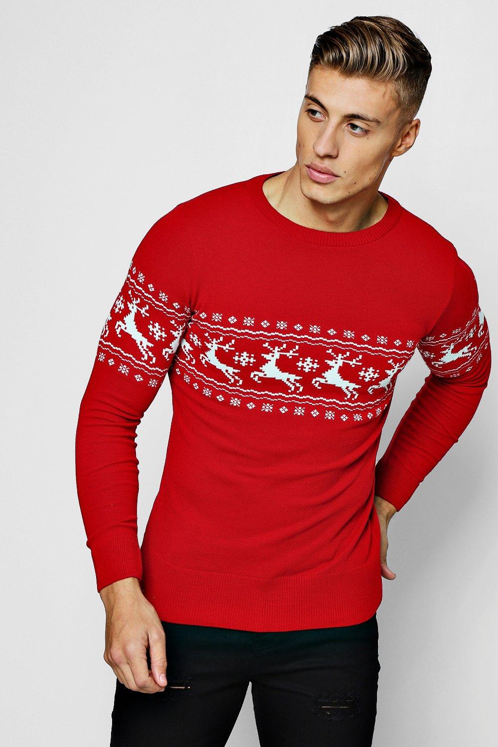 reindeer fairisle christmas jumper