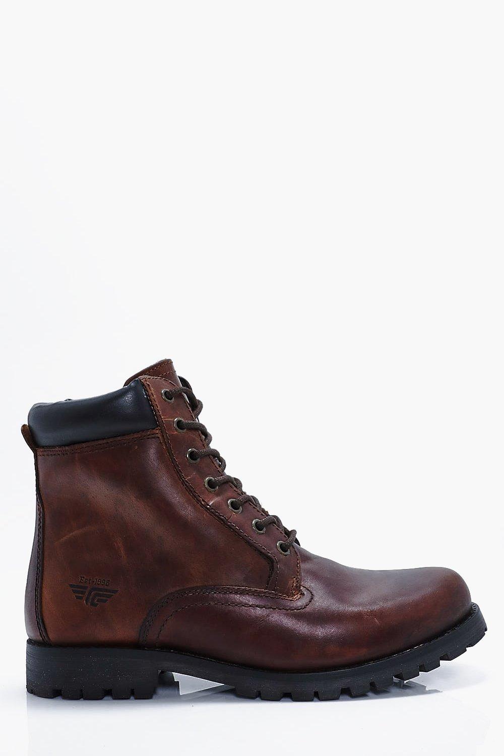 black wedge sole work boots