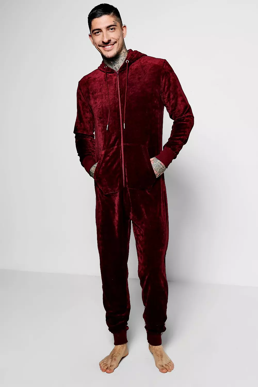 Mens velour onesie cheap