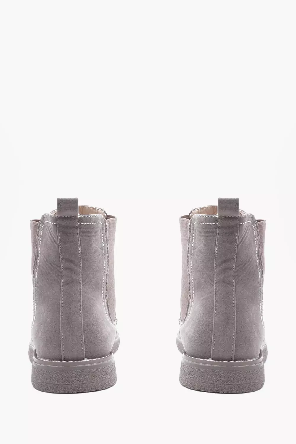 Taupe Crepe Sole Chelsea Boots alternatieve afbeelding