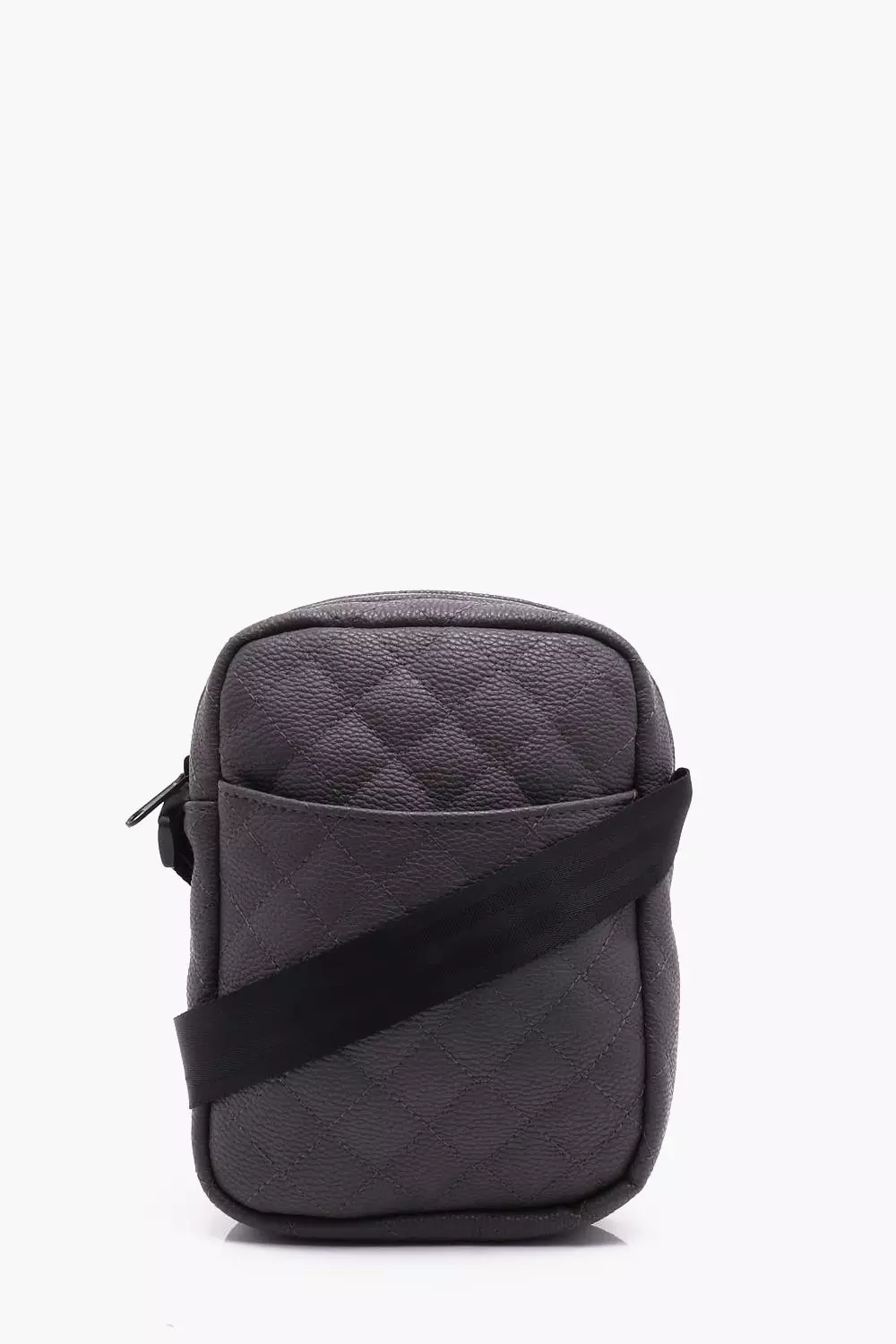 Quilted Cross Body Man Bag boohooMAN