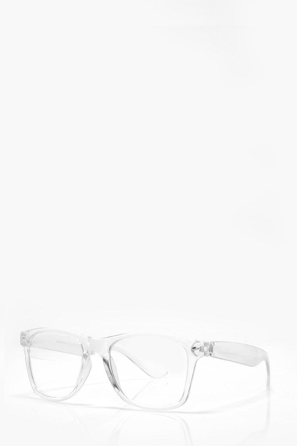 Clear Frame Wayfarer Glasses 