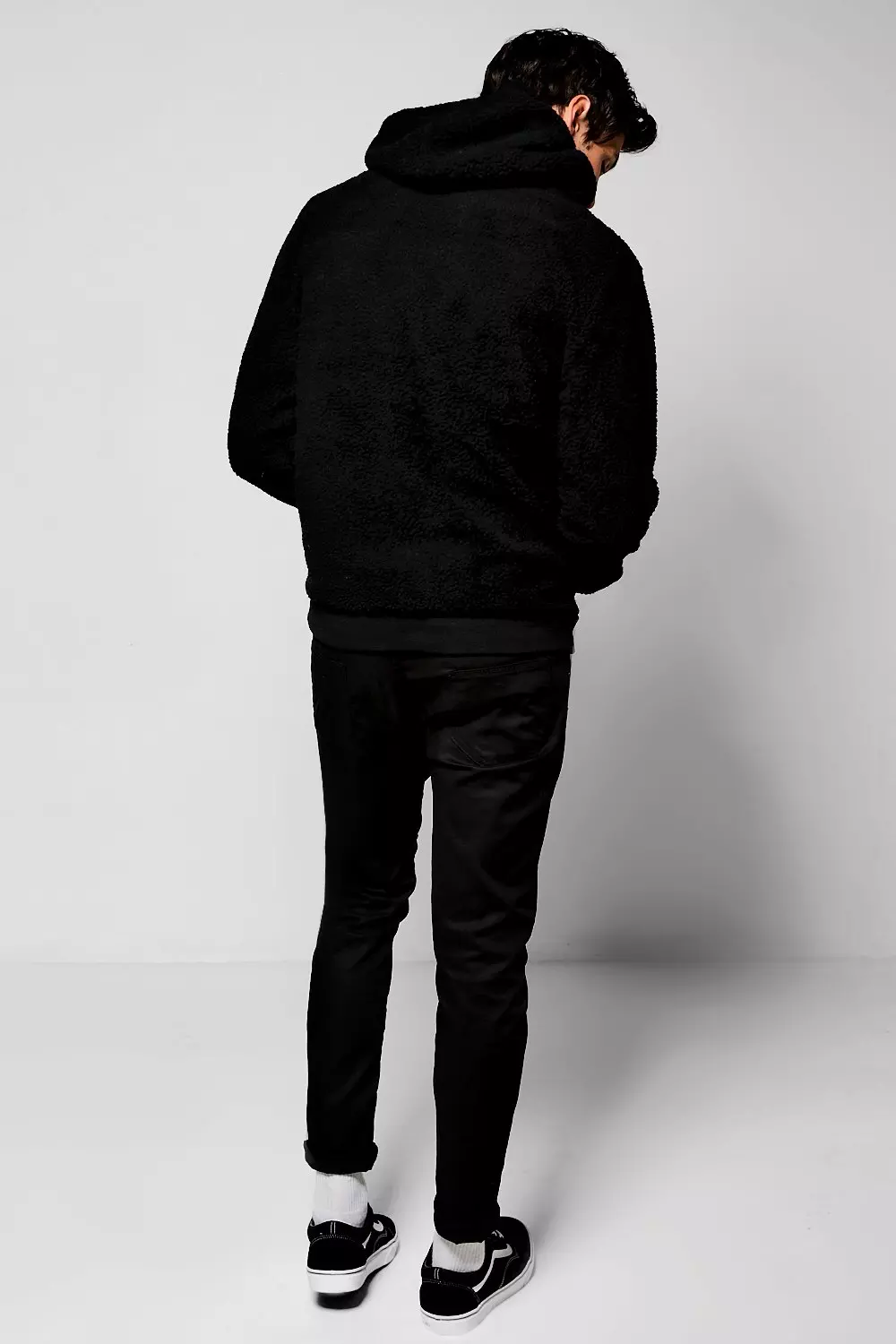 Borg Over Head Hoodie With Kangaroo Pocket alternative image