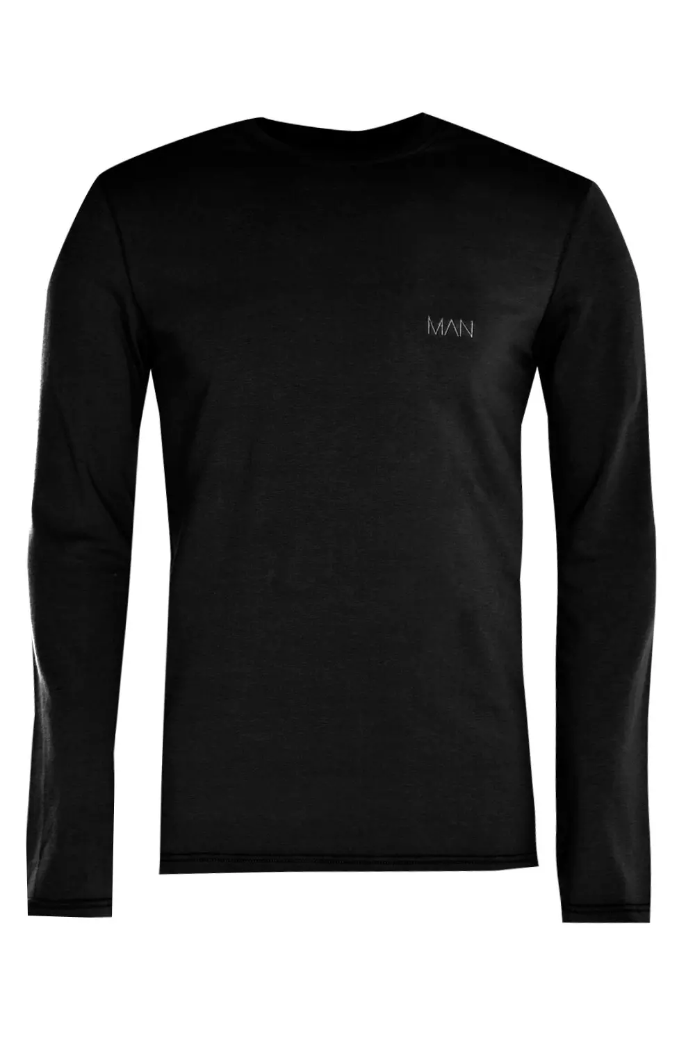 Long Sleeve Muscle Fit T-Shirt With Logo alternative image