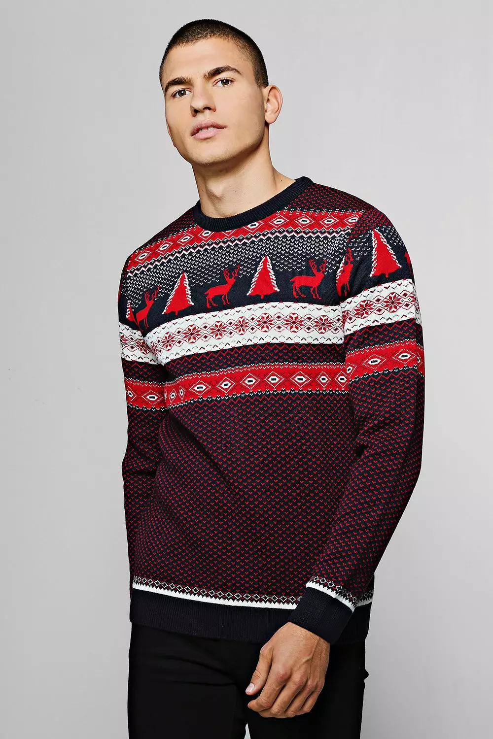 Burgundy christmas sweater sale
