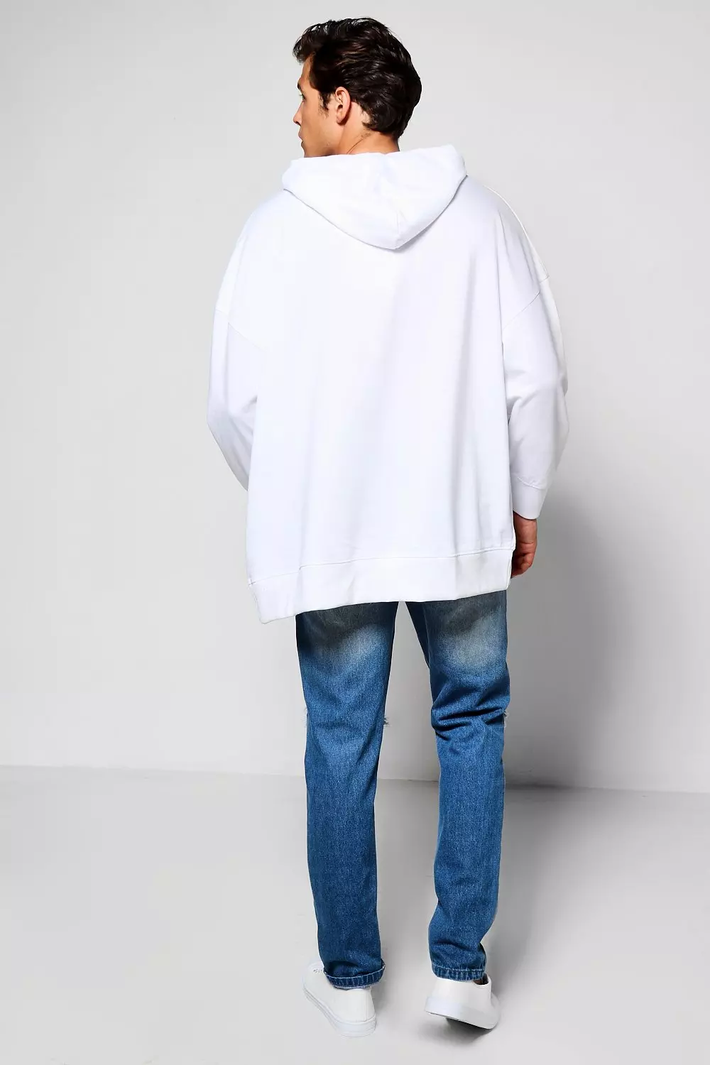 Oversized Original MAN Print Hoodie alternative image