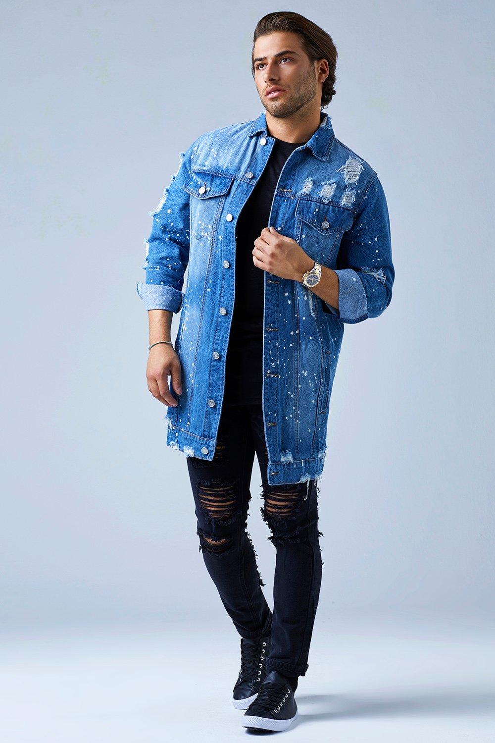 longline denim jacket