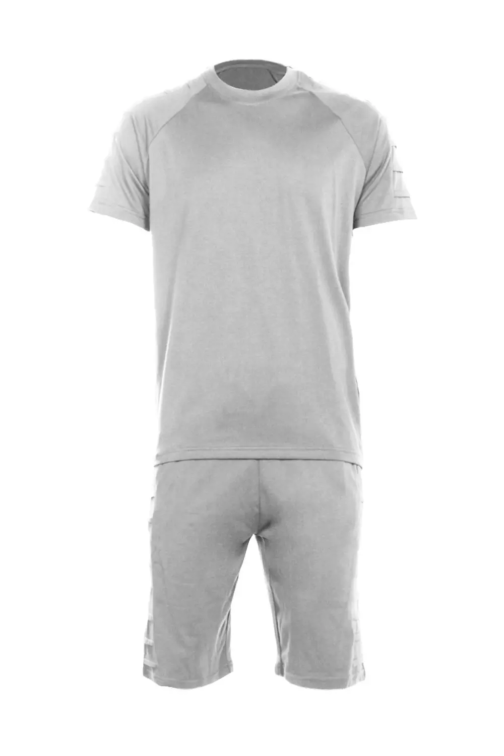Zweiteiler aus T-Shirt in Biker-Optik und Shorts alternatives Bild