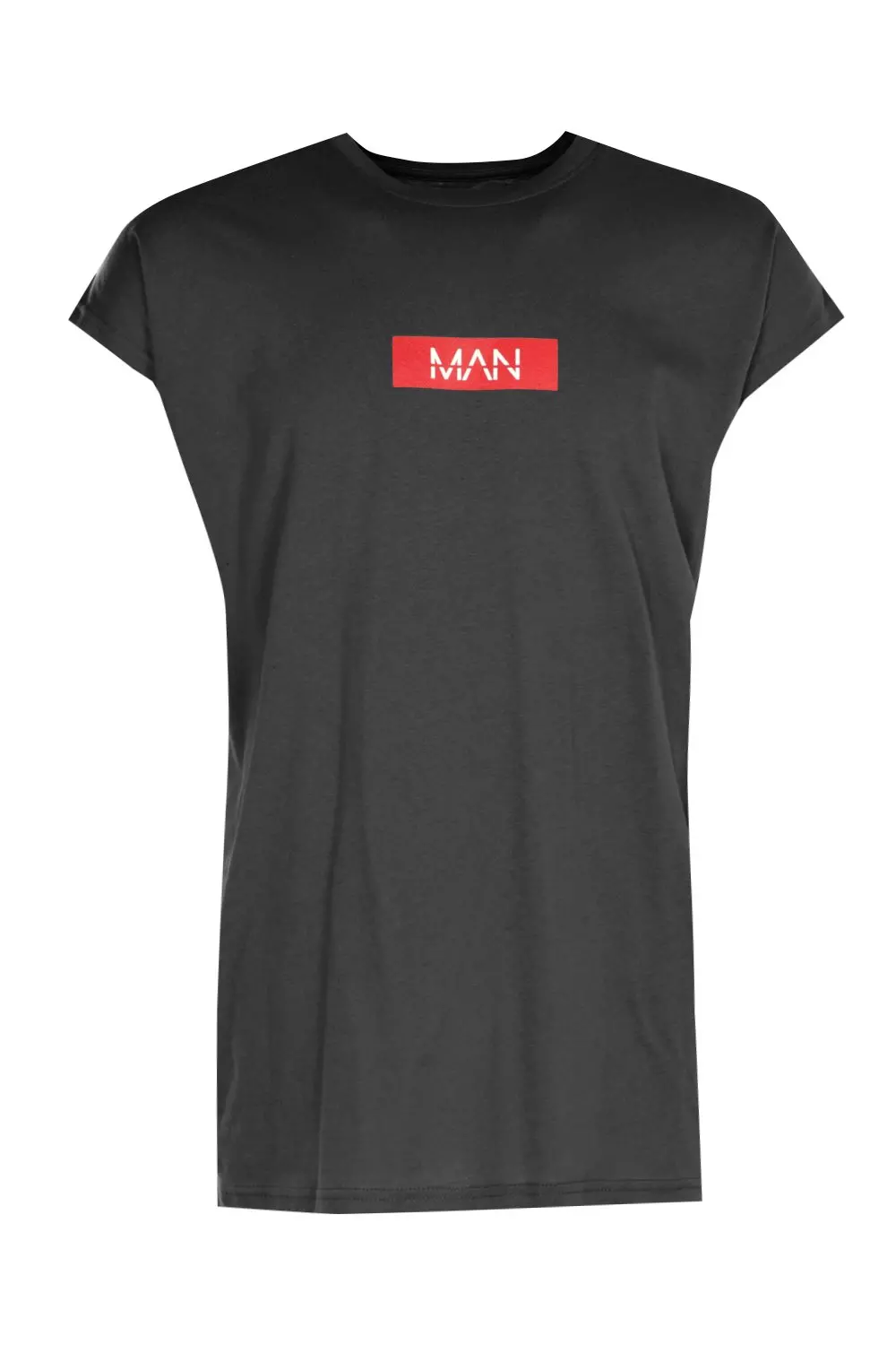 MAN Red Box Longline Cap Sleeved T-Shirt alternative image