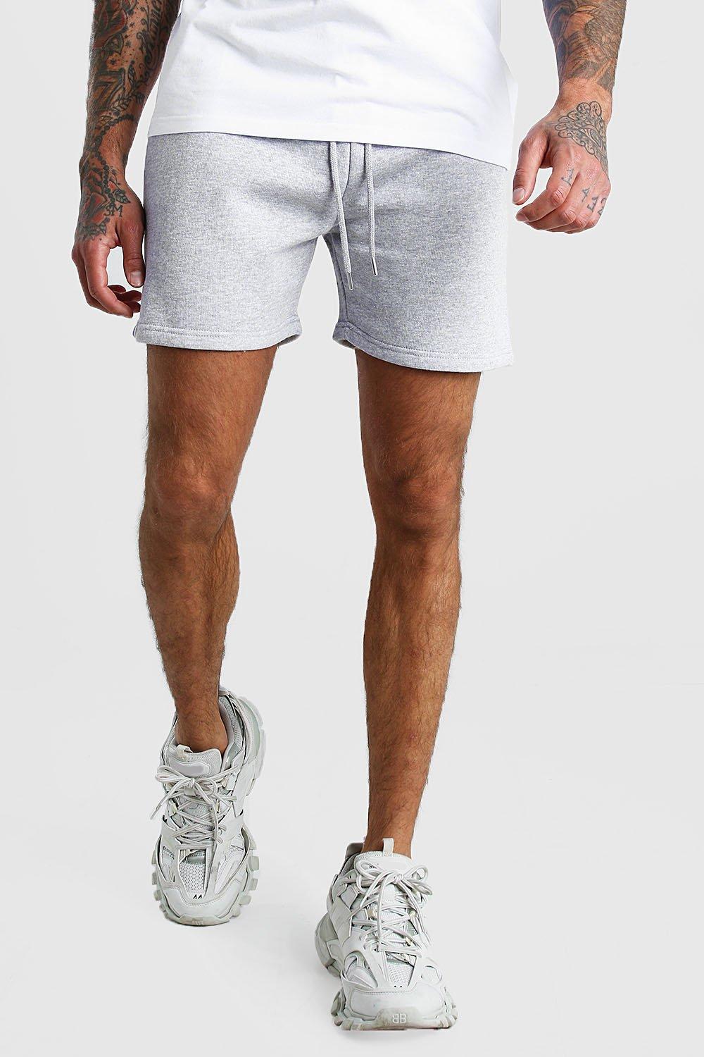 grey jersey shorts