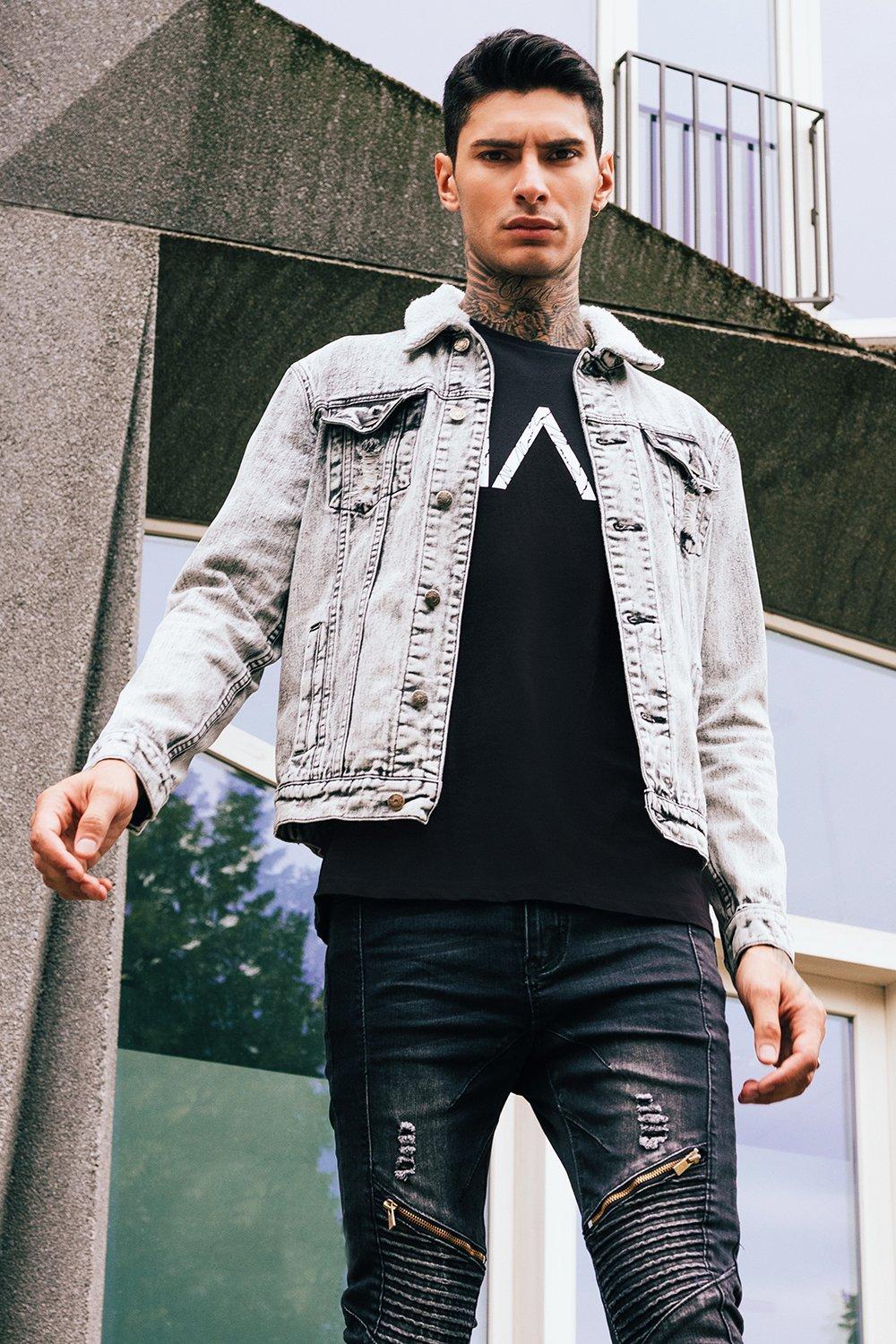 charcoal denim jacket