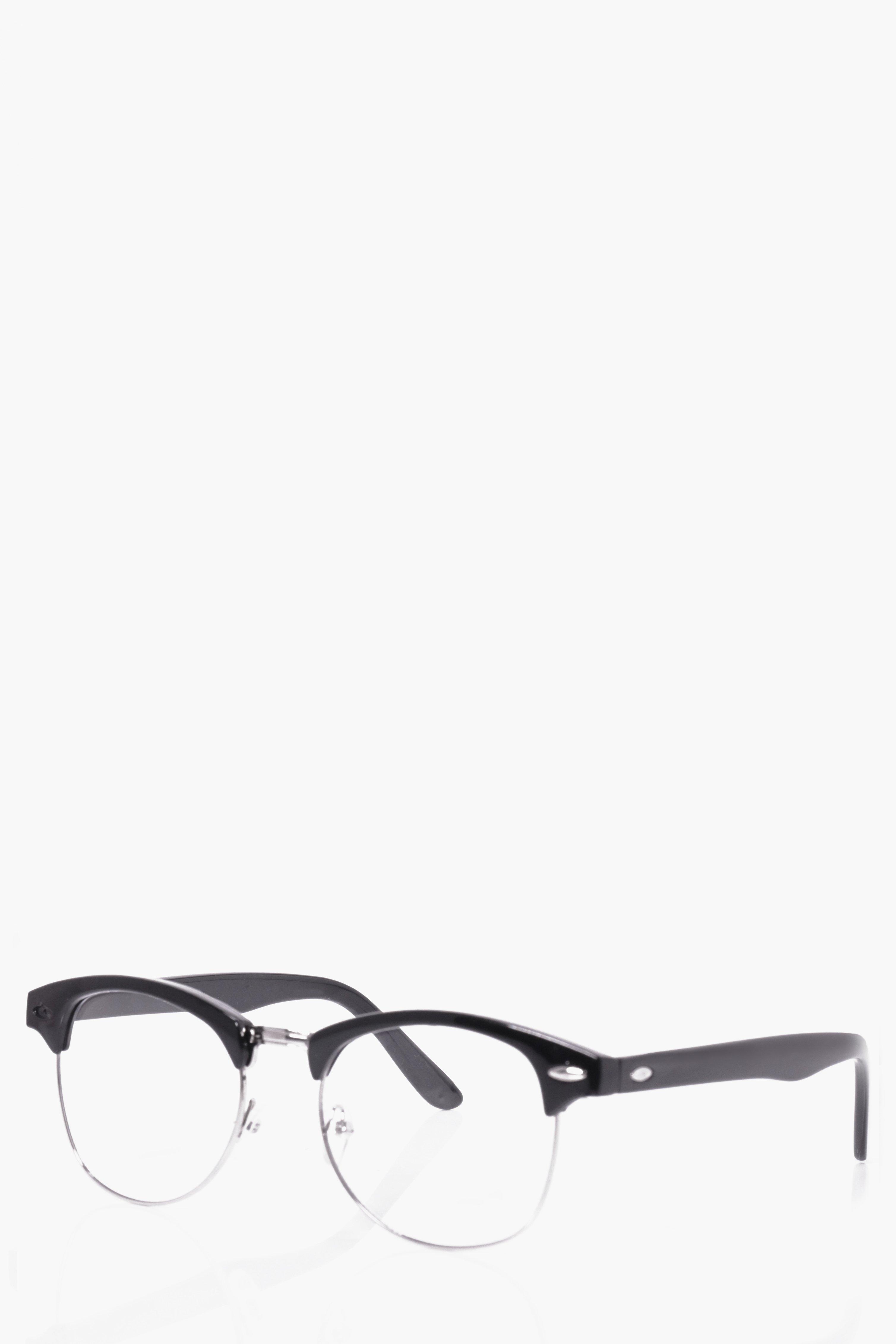clear lens clubmaster glasses