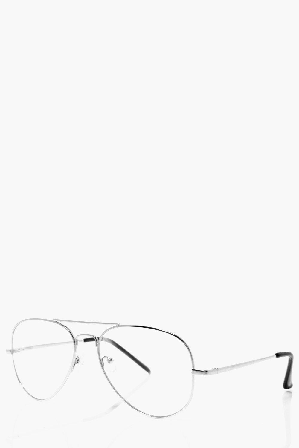 Aviator clear best sale lens glasses