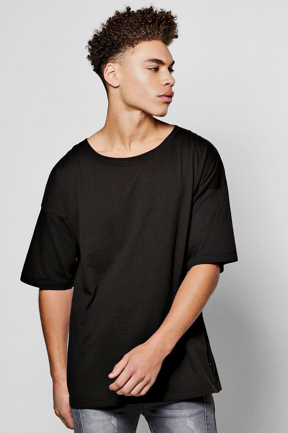 Wide Neck T Shirt boohooMAN USA