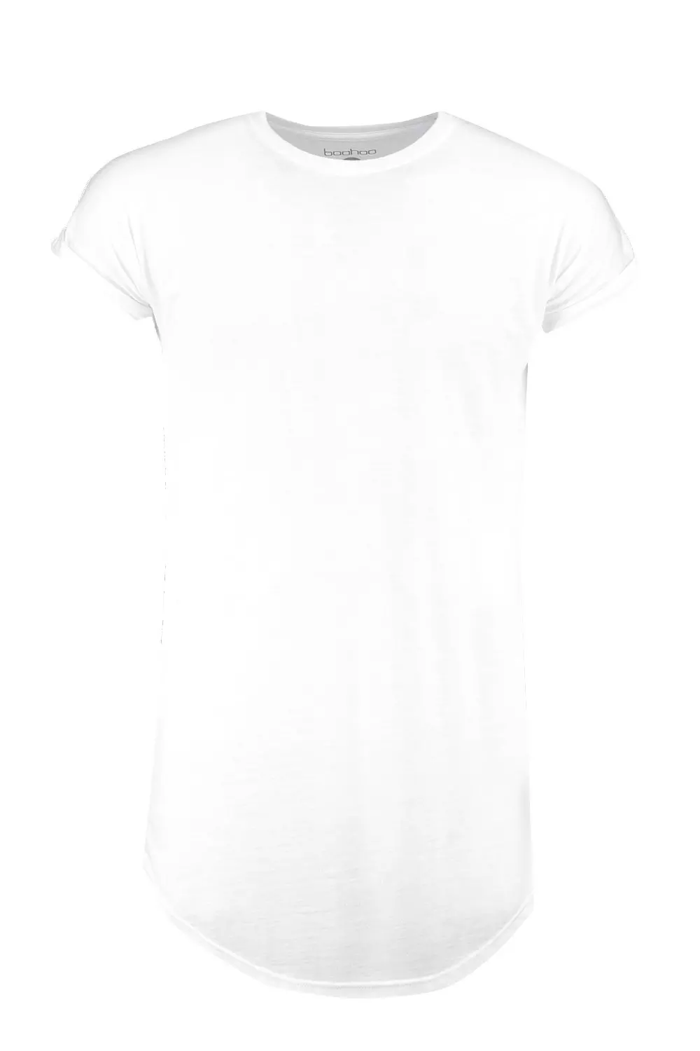 t-shirt long à mancherons et ourlet arrondi, Blanc autre image