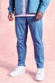 Dusty blue Tapered Leg Twill Trousers