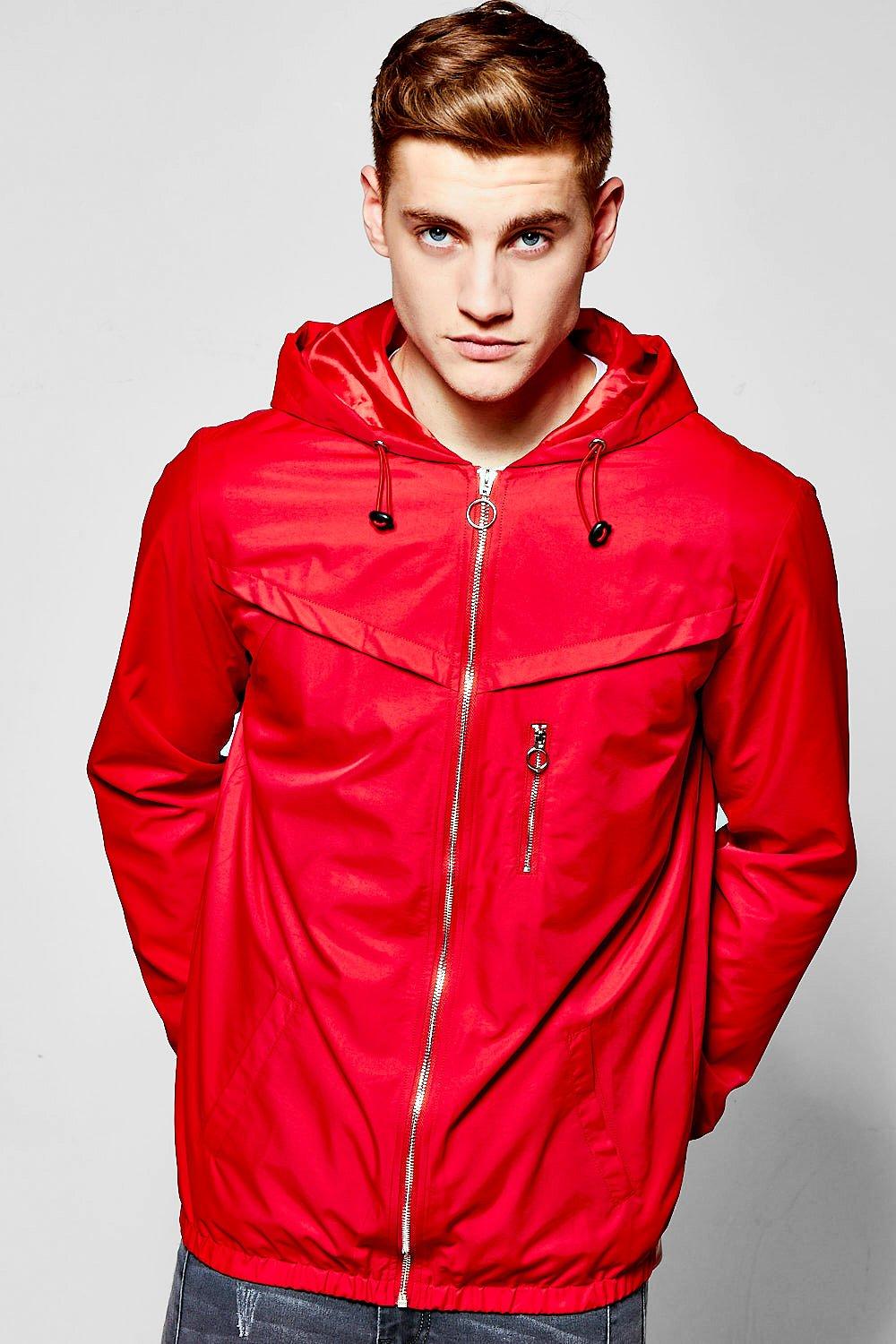 Hooded Windbreaker Inspired Jacket | boohooMAN UK