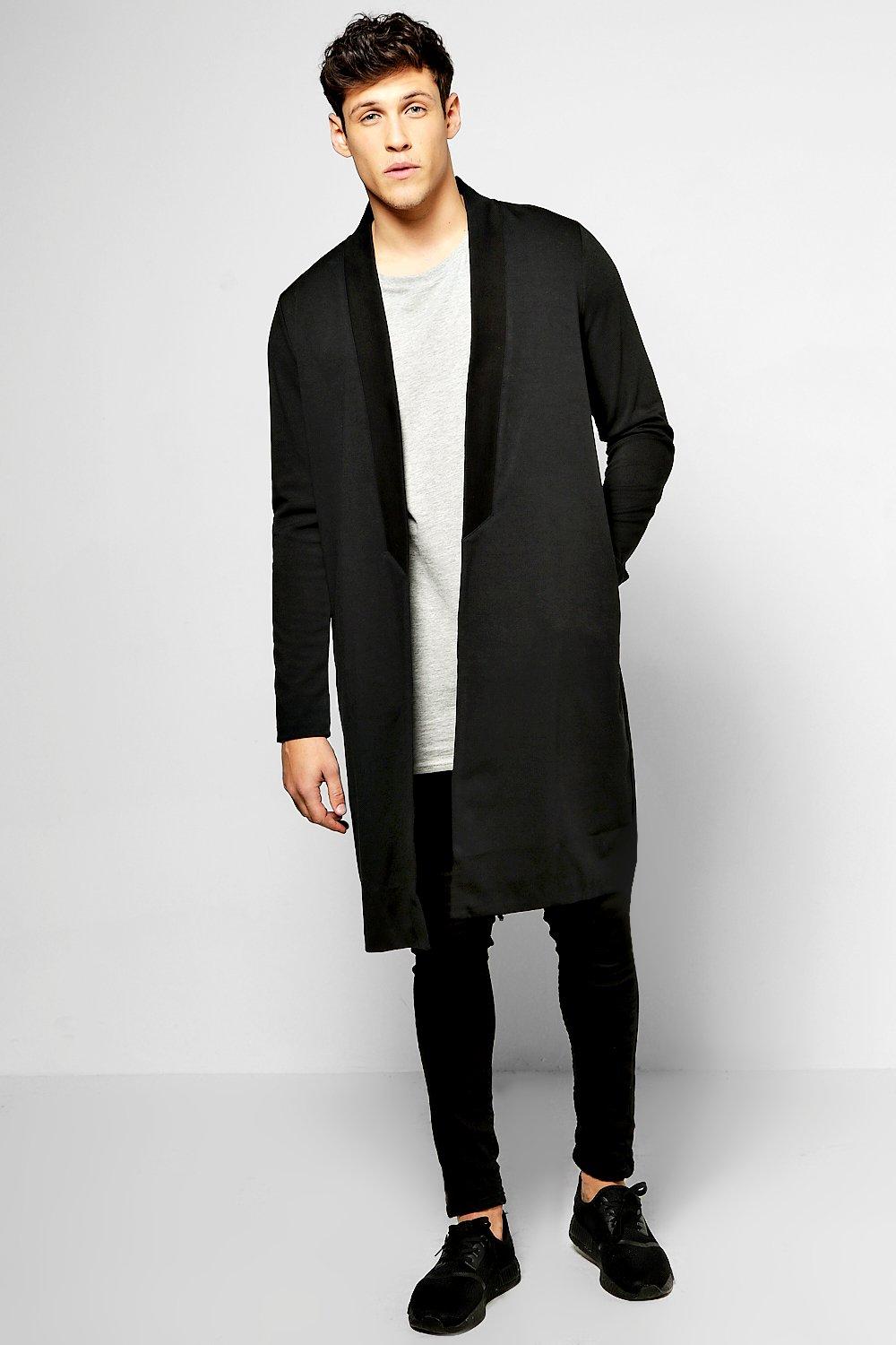 womens black longline cardigan uk