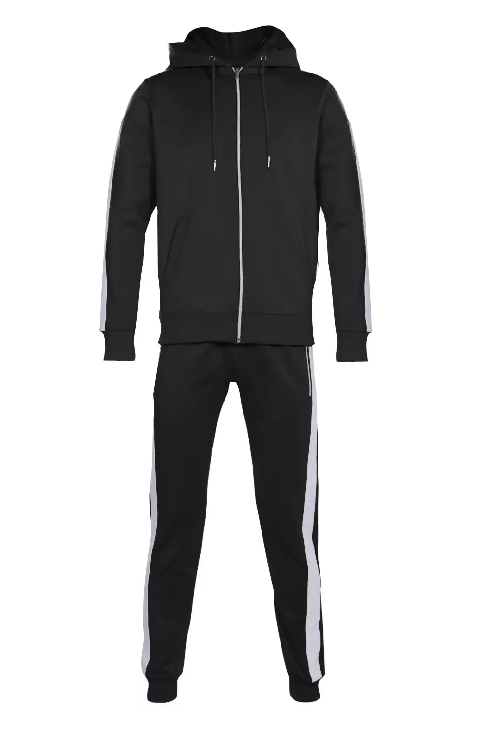 Skinny Fit Poly Colour Block Tracksuit alternative image