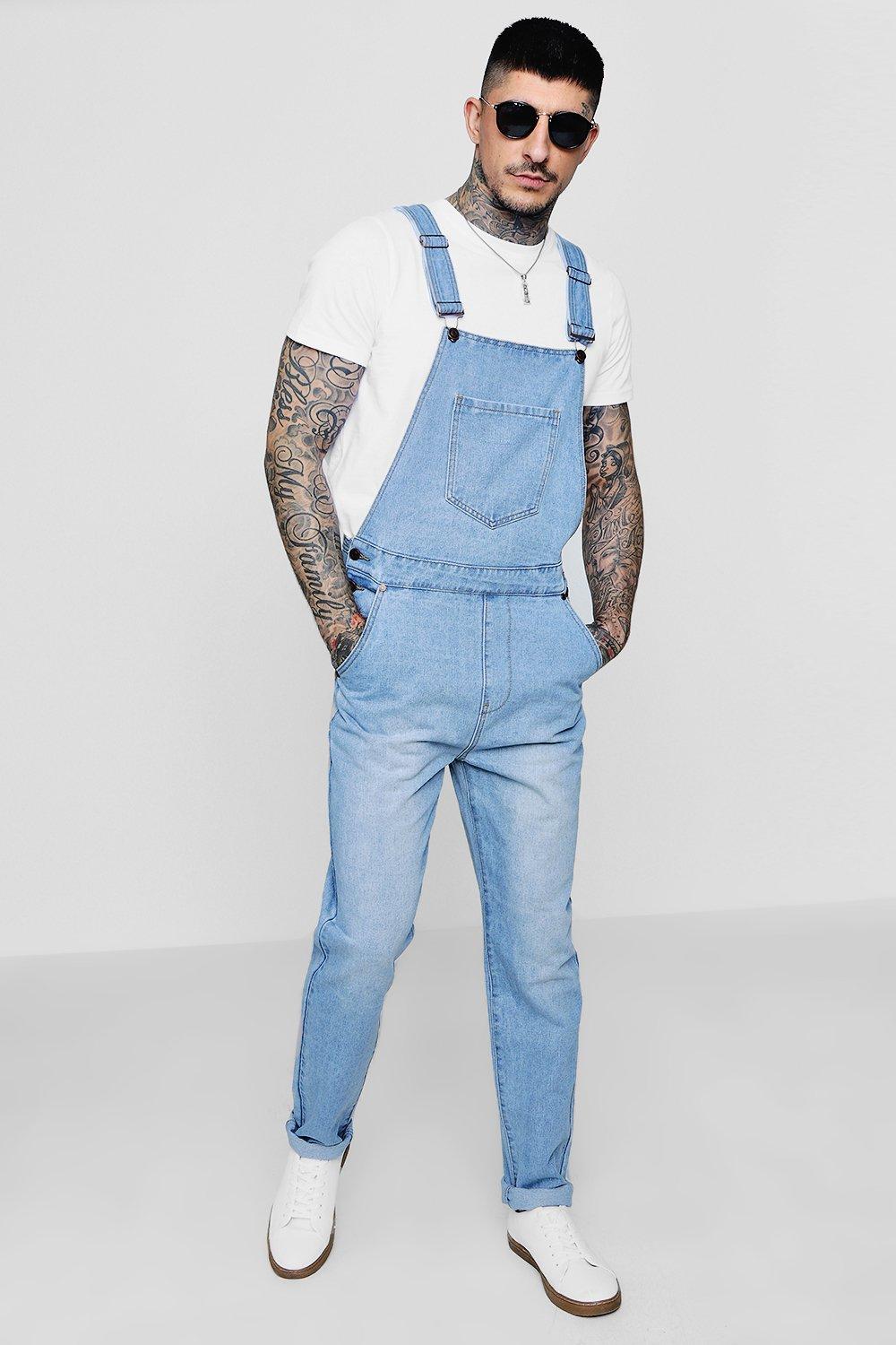 light washed overalls