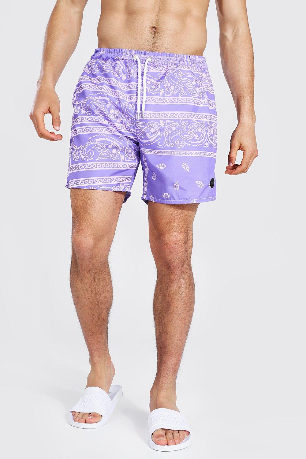 Blue Bandana Shorts — Lonnie Chavon