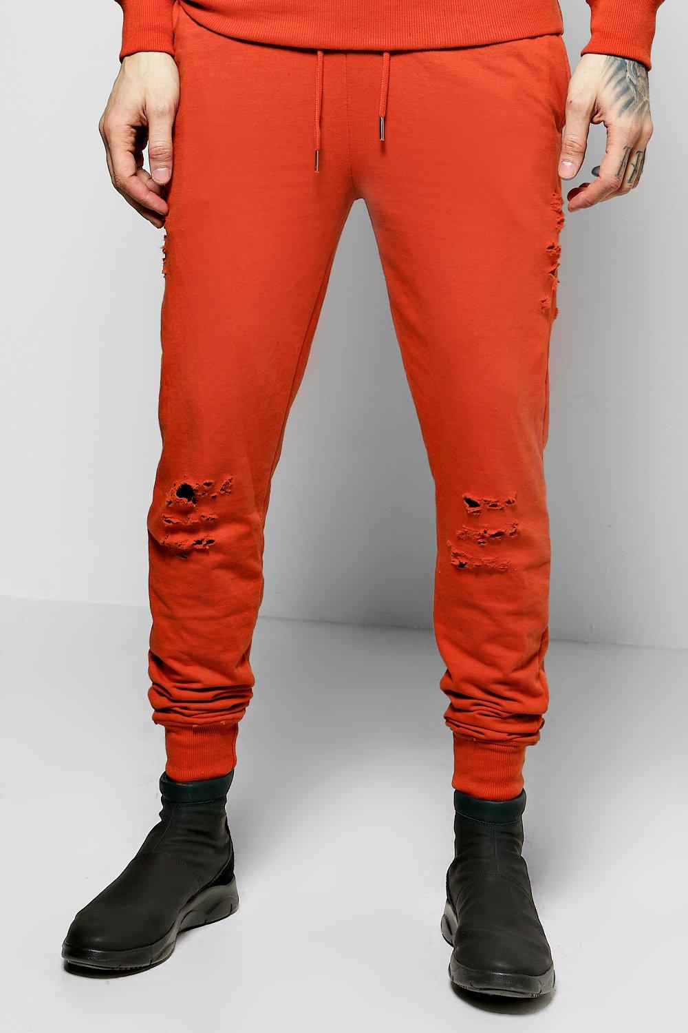 distressed joggers mens