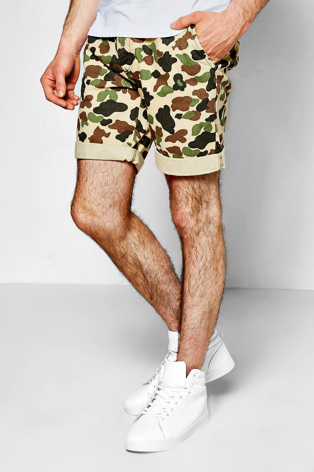 camouflage chino shorts