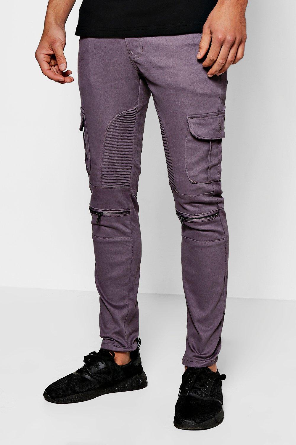skinny fit cargo jeans