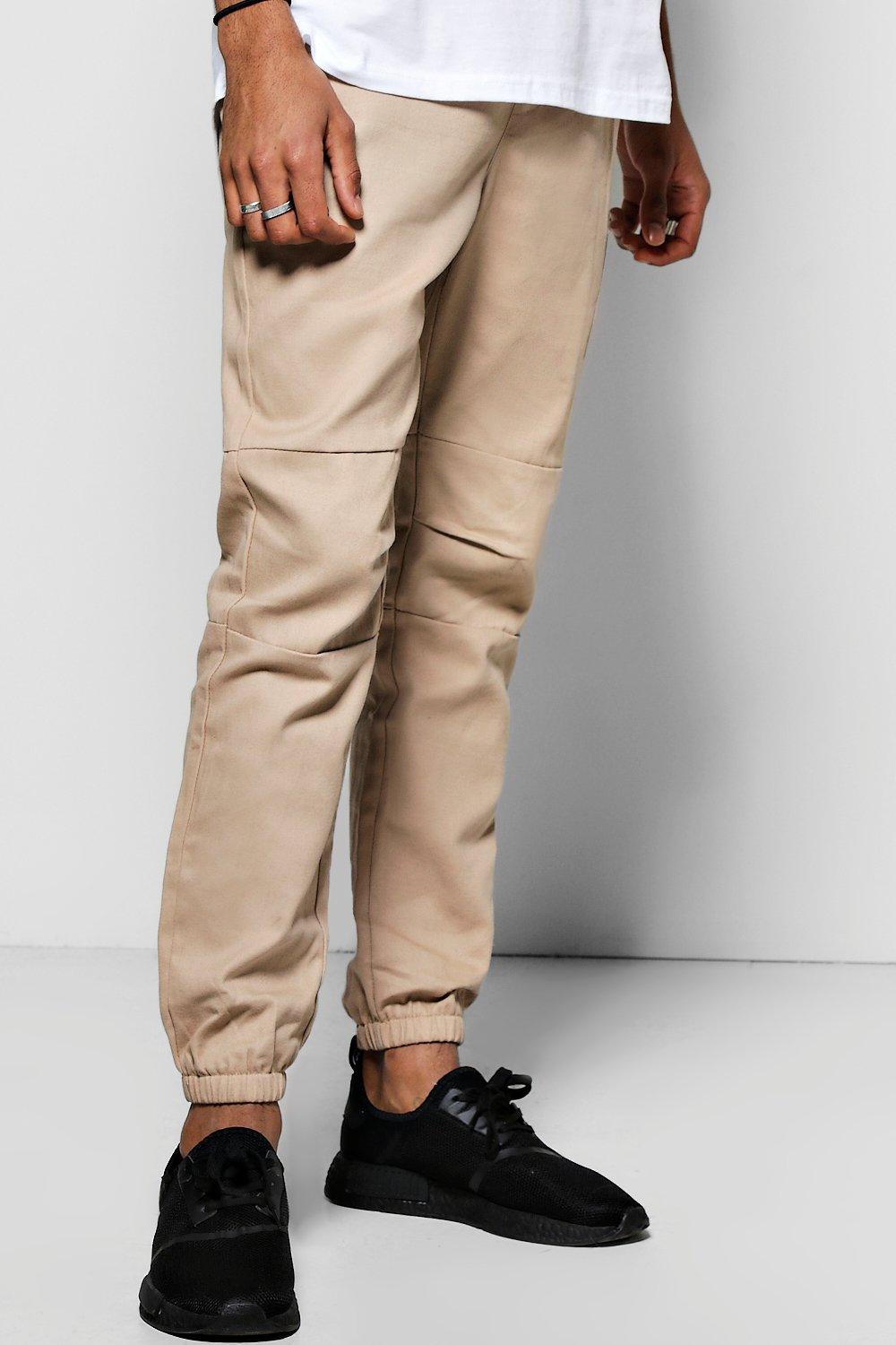 skinny twill joggers