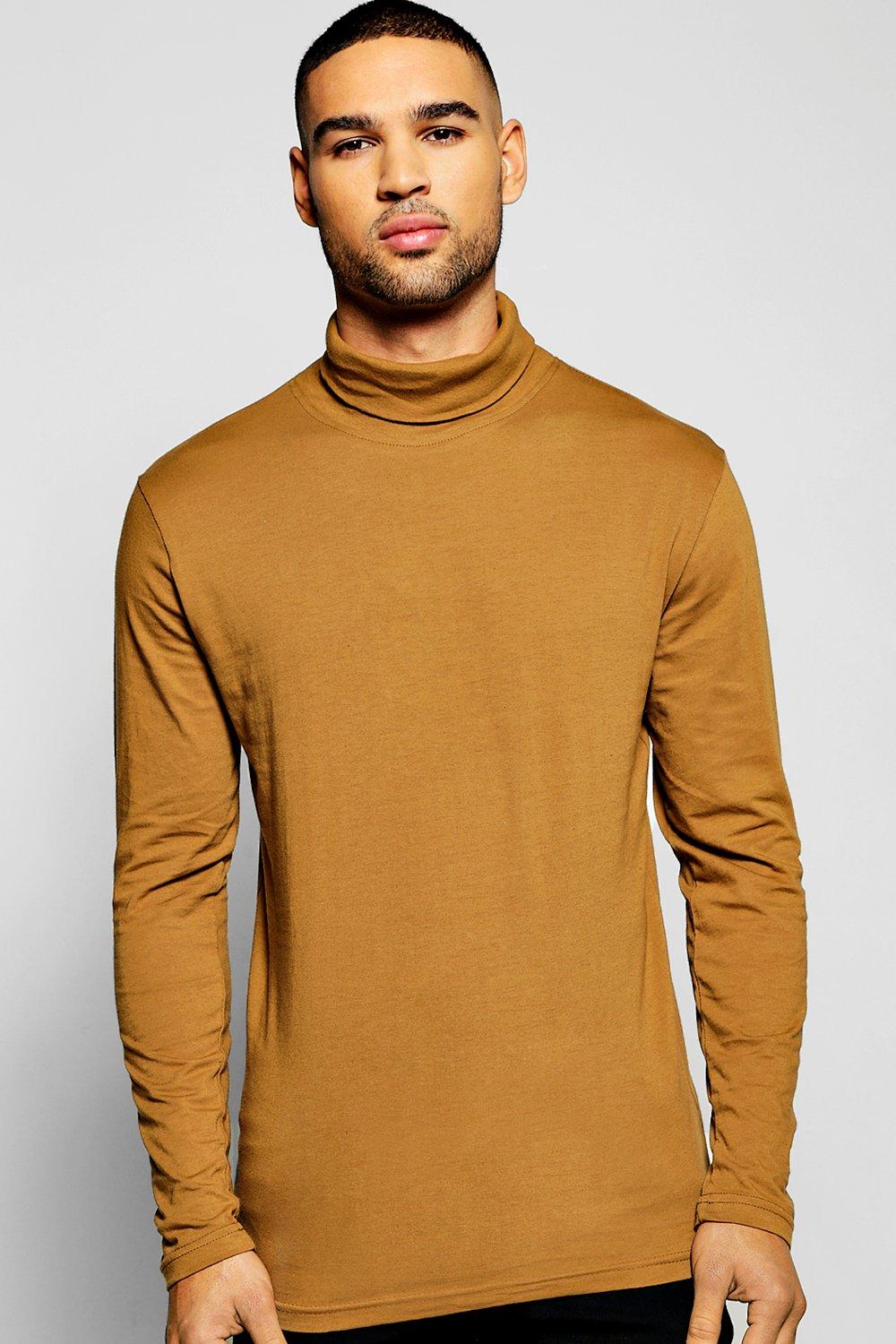 jersey roll neck top