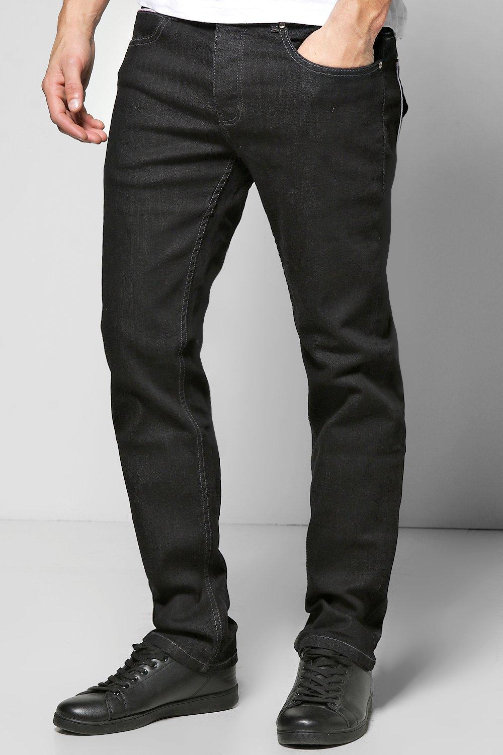 SLIM FIT BLACK WASH JEANS