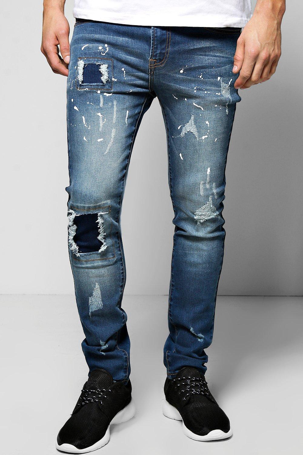 slim ripped jeans
