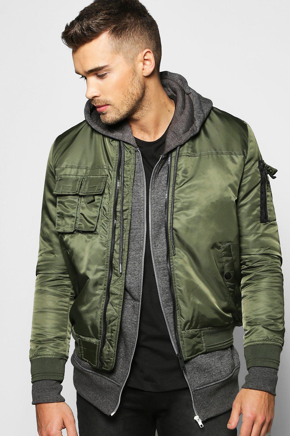 multi pocket bomber jacket