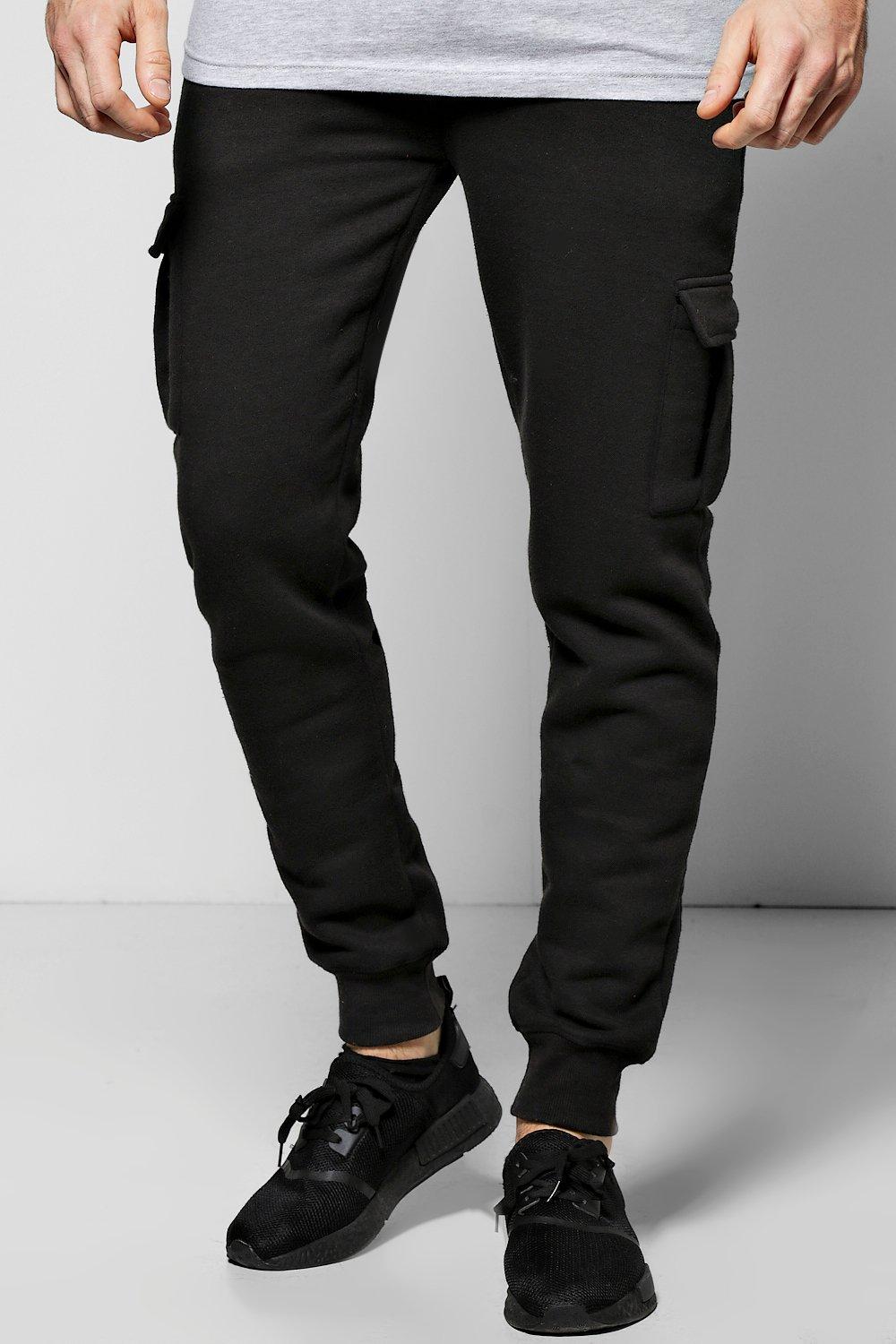 boohooman black joggers