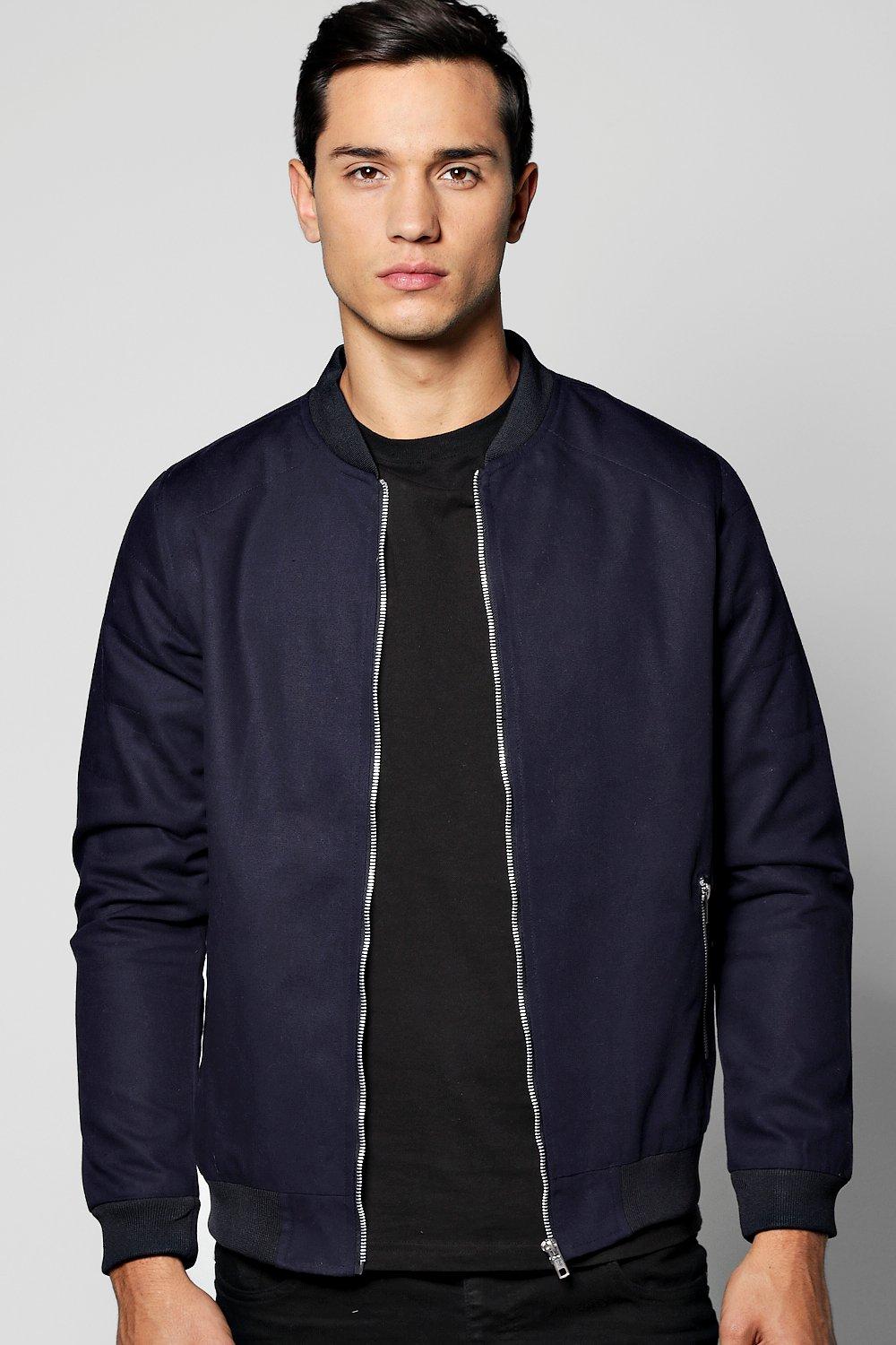 Canvas hot sale bomber jacket